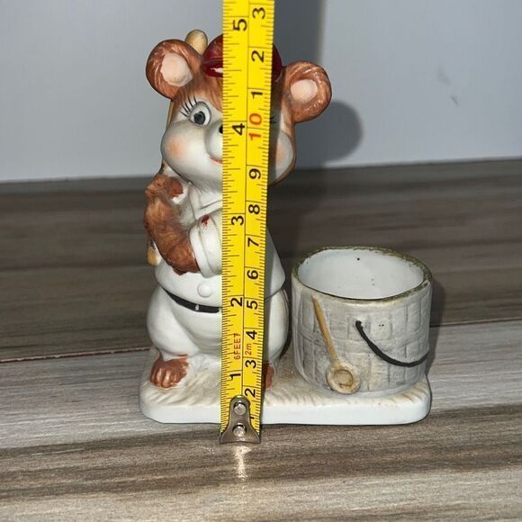 Vintage Luvkin Critters JASCO 1979 Bear Cub baseball Votive Figurine - Picture 7 of 8